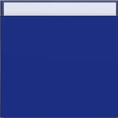 Hager Berker wip 1v tekstveld cobalt mat (WAW1100C14)
