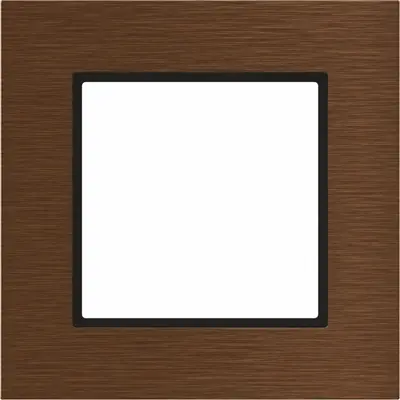 Hager Berker afdekraam 1-voudig A8 dawn geborsteld aluminium (WAD8100X06)