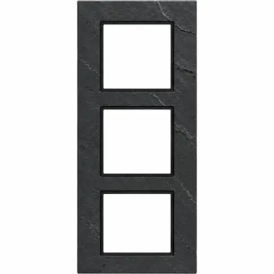 Hager Berker afdekraam 3-voudig A8 slate mat leisteen (WAD8300X11)