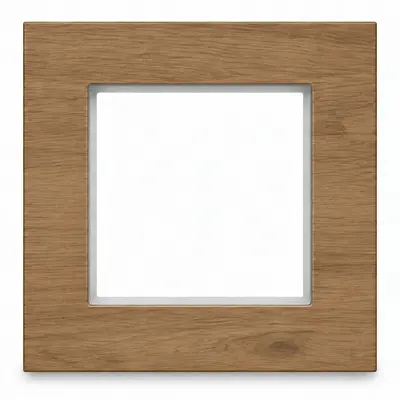 Hager Berker afdekraam 1-voudig A8 natural mat eikenhout (WAD8100X14)