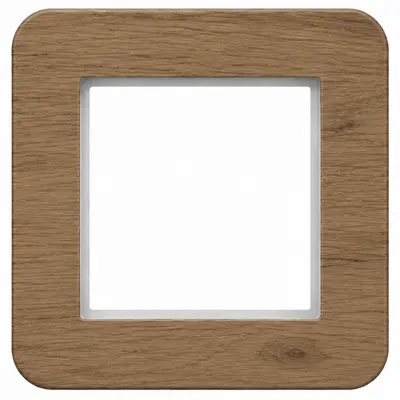Hager Berker afdekraam 1-voudig C8 natural mat eikenhout (WAD9100X14)