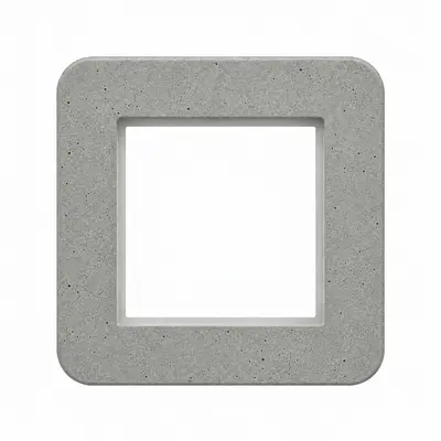 Hager Berker afdekraam 1-voudig C8 concrete mat beton (WAD9100X10)