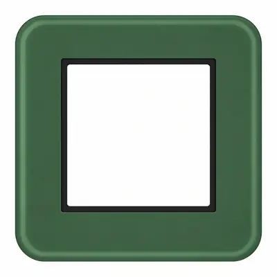Hager Berker afdekraam 1-voudig C8 forest mat glas (WAD9100X02)