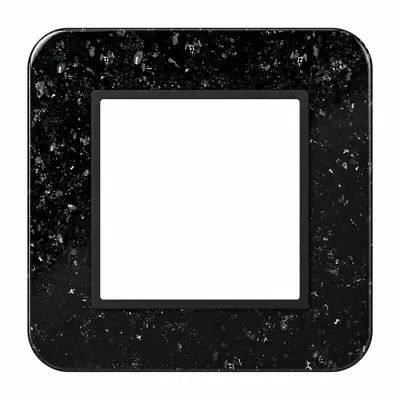 Hager Berker afdekraam 1-voudig C8 ink glans marmer (WAD9100X09)