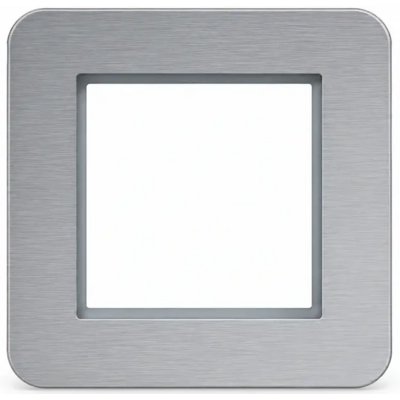 Hager Berker afdekraam 1-voudig C8 aluminium (WAD9100AL)