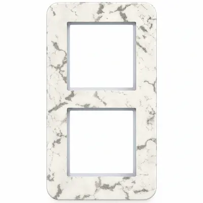 Hager Berker afdekraam 2-voudig C8 cloud glans marmer (WAD9200X08)