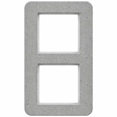 Hager Berker afdekraam 2-voudig C8 concrete mat beton (WAD9200X10)