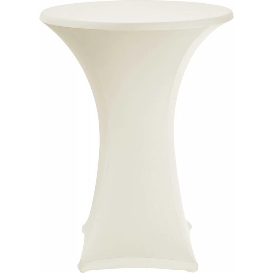 Stehtischbezug Ø 80 cm ecru