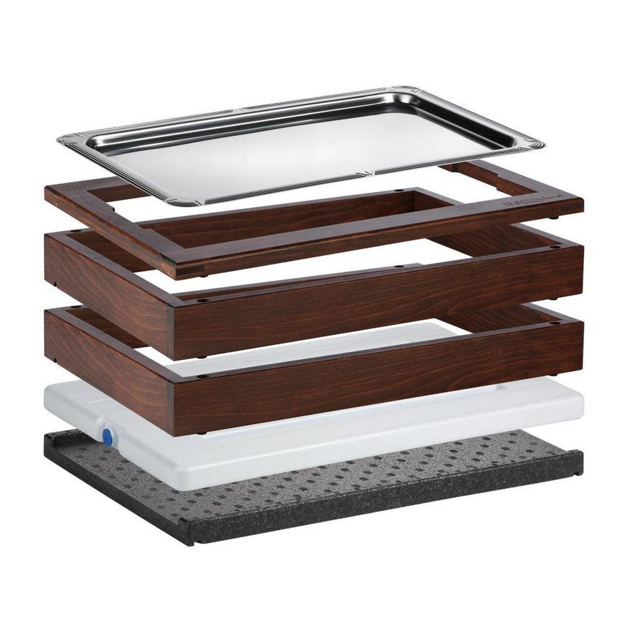 Modul ICE "Wood" Buche dunkel 13cm