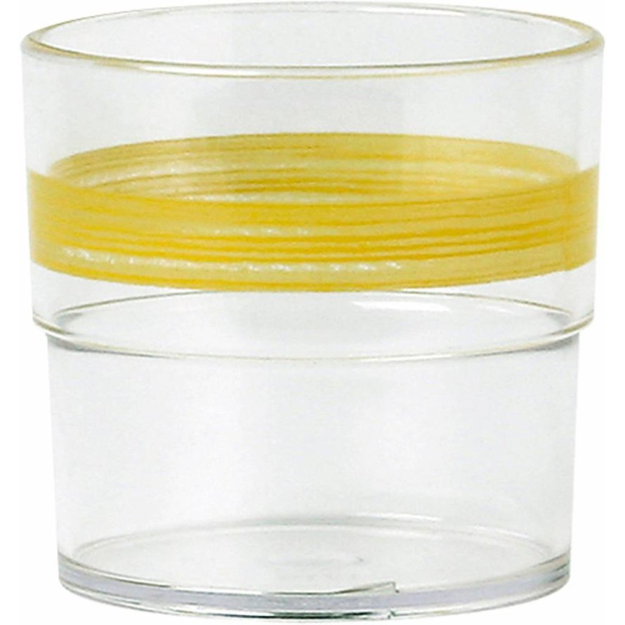 Trinkbecher "Colour" 0,23L SAN klar/gelb