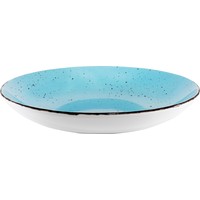 Porzellanserie "Granja" aqua Teller tief Coup-Form, 26 cm (2)