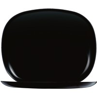 Hartglasgeschirr "Evolution" schwarz Platte flach rechteckig 28x23 cm (2)