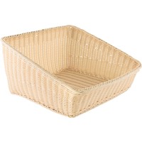 Korb Auslage, beige eckig 45x45cm (2)