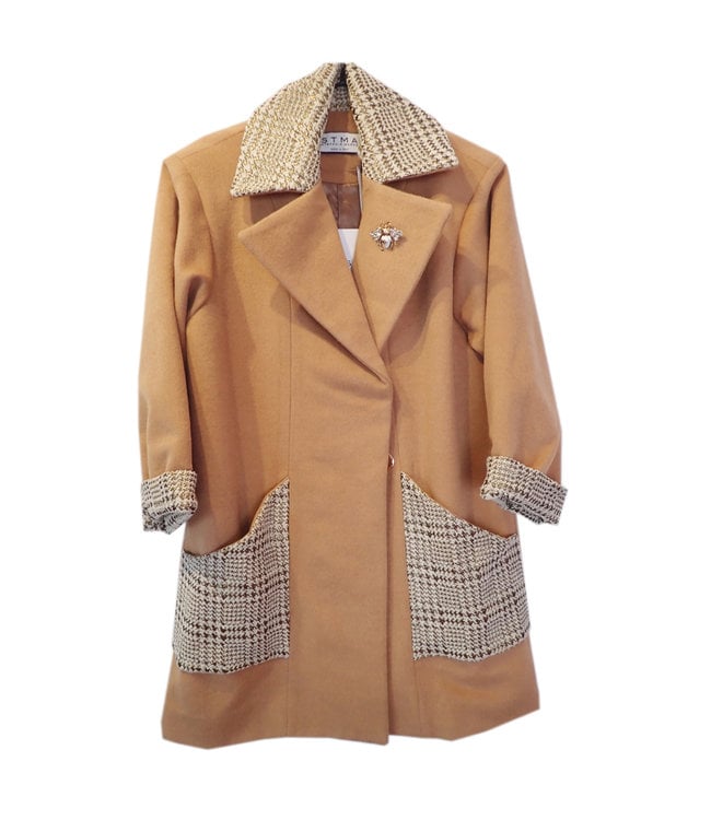 STMA by Stefania Marra Camel Wollmantel