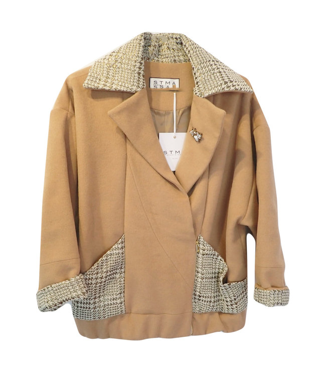 STMA by Stefania Marra Camel Wolljacke
