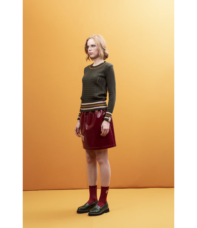 STMA by Stefania Marra Fem With Care Vinyl Skirt