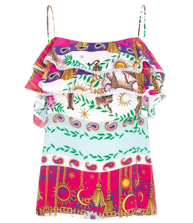 Hayley Menzies Enchanted Leopard Frill Cami