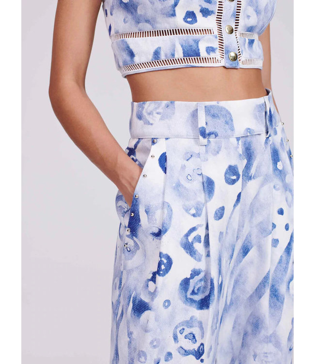 Hayley Menzies River Jaguar Cotton Twill Tailored Trousers