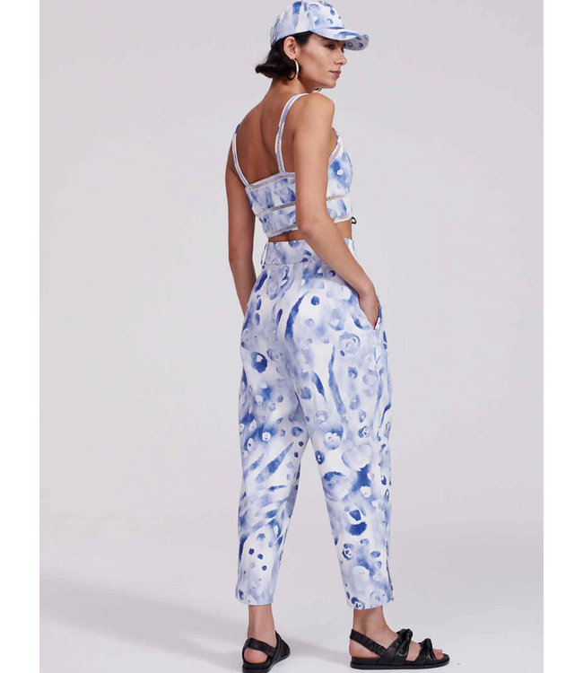 Hayley Menzies River Jaguar Cotton Twill Tailored Trousers