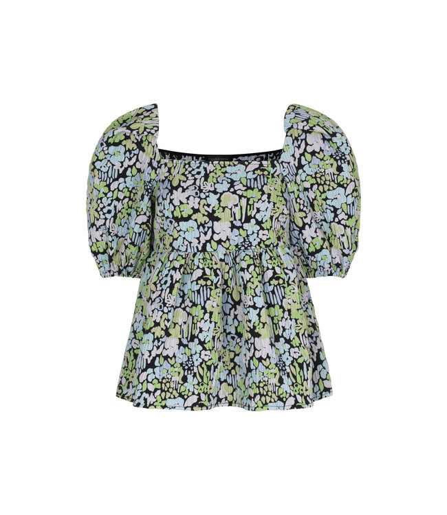 Stine Goya Kinsley Top - Abstract Evening Floral