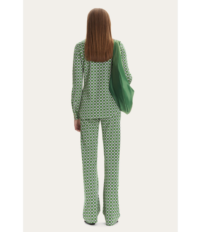 Stine Goya Marc Pants - White Graphic Check