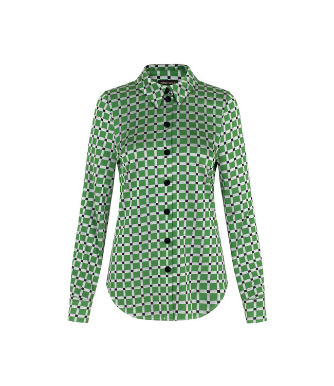 Stine Goya Sabina Shirt - White Graphic Check