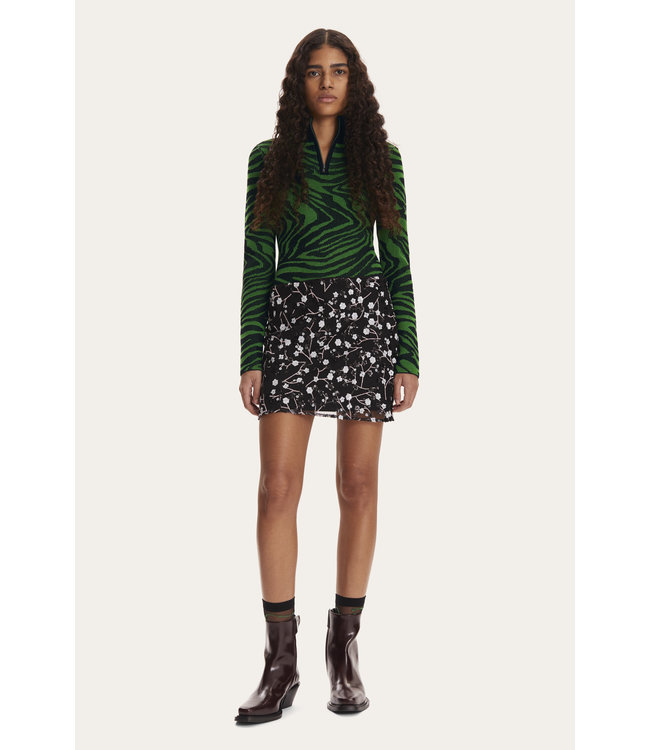 Stine Goya Sylvie Pullover - Black Green comb.