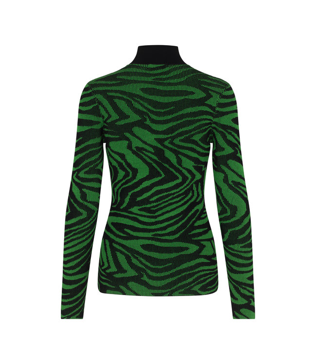 Stine Goya Sylvie Pullover - Black Green comb.