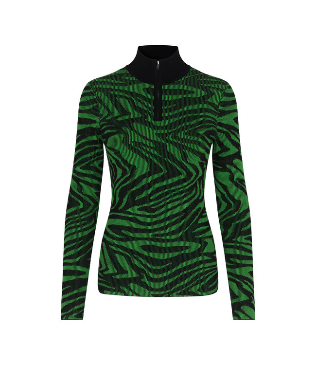 Stine Goya Sylvie Pullover - Black Green comb.