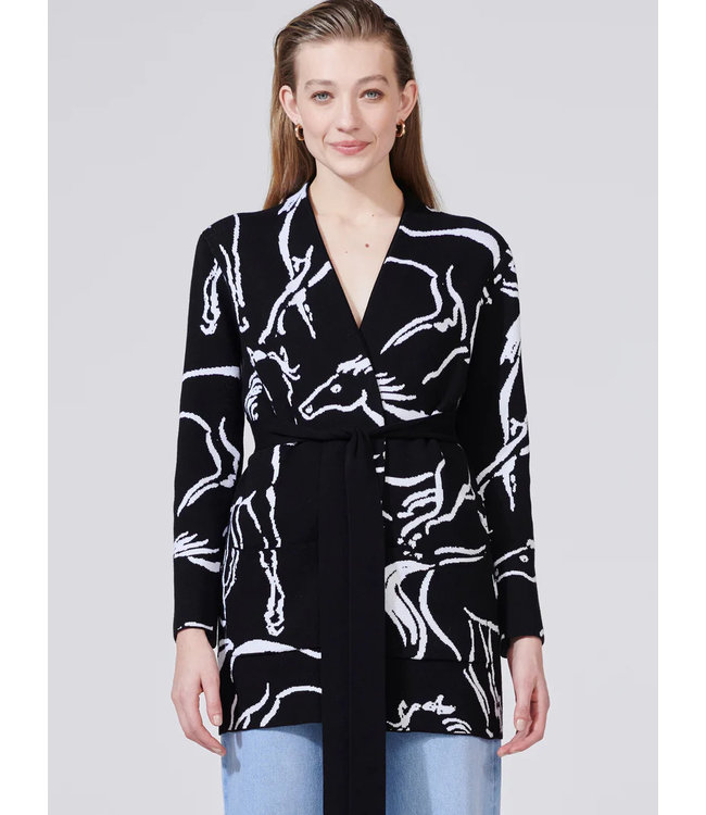 hayley menzies blaze cotton jacquard cardigan