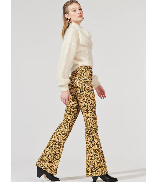 Hayley Menzies Arizona Flare Jeans Leopard