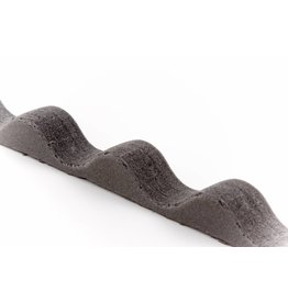 Schuimprofiel 76/18, 1000 mm Zwart