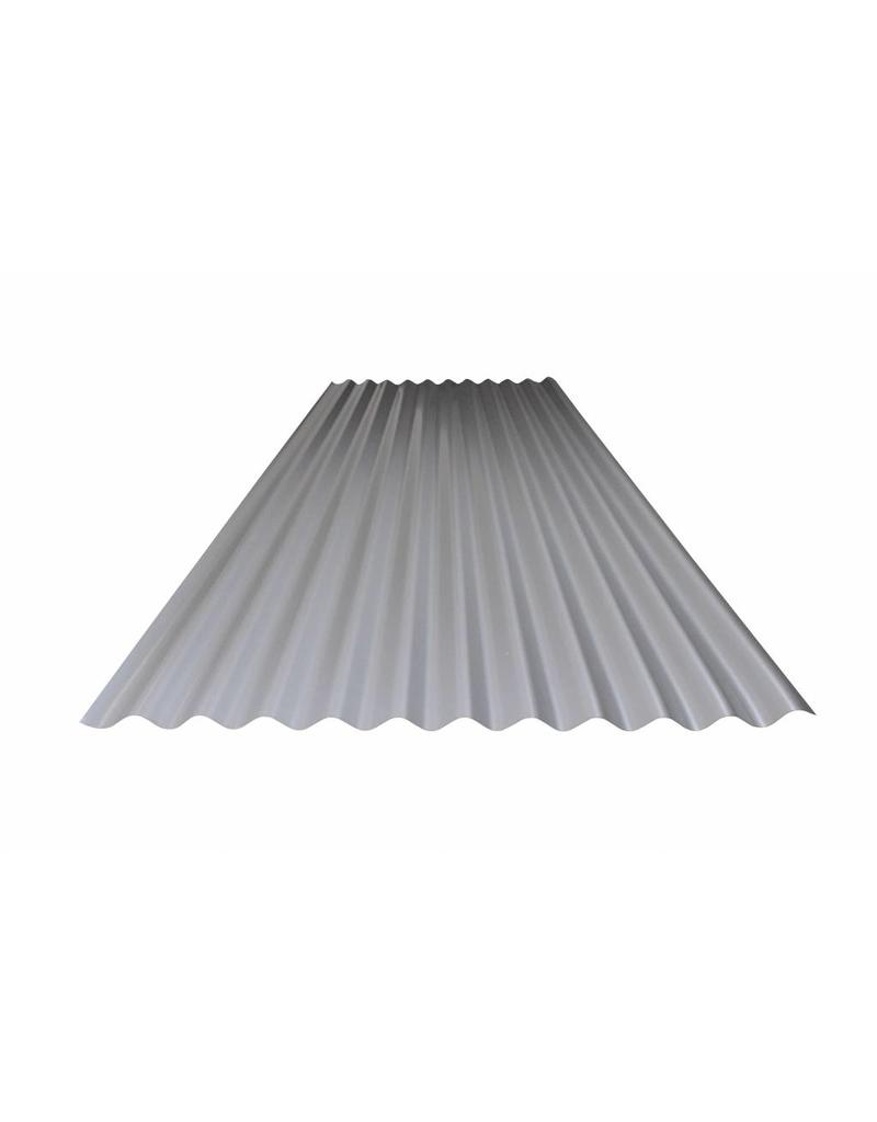 Rechte Golfplaat 76/18, RAL 9006 Blank Aluminium