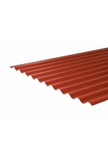 Rechte Golfplaat 76/18, RAL 3016 Koraalrood