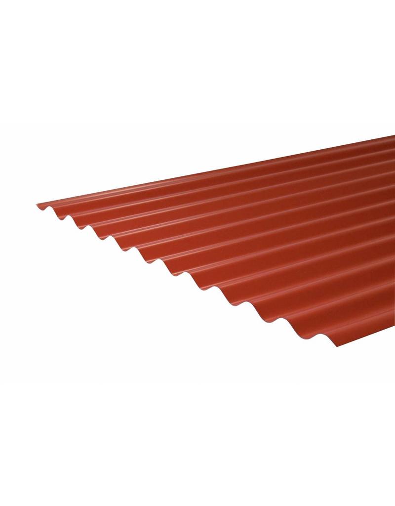 Rechte Golfplaat 76/18, RAL 3016 Koraalrood