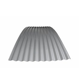 Gebogen Golfplaat 76/18, RAL 9006 Blank Aluminium