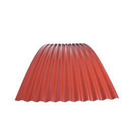 Gebogen Golfplaat 76/18, RAL 3009 Oxiderood