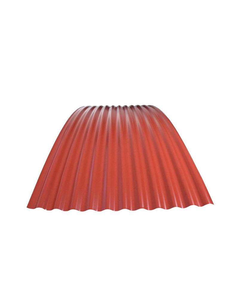 Gebogen Golfplaat 76/18, RAL 3009 Oxiderood