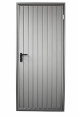 Stalen loopdeur inclusief frame en beslag, RAL9006 Blank Aluminium