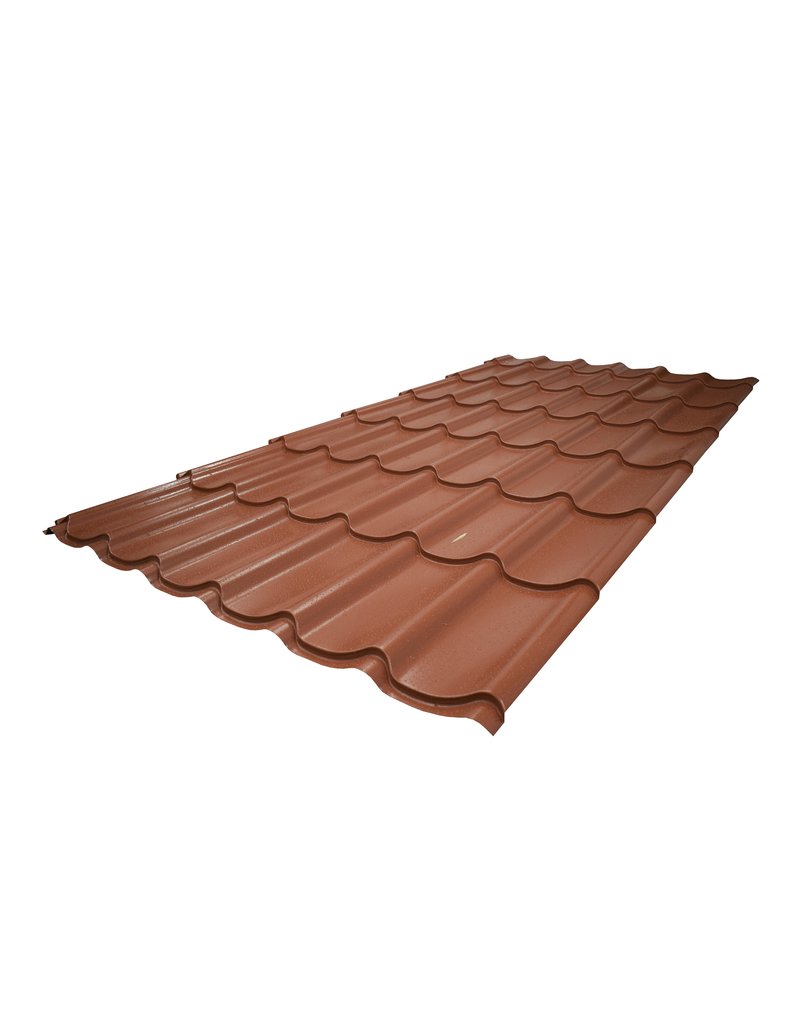 Metalen Dakpanplaat 24/1100, Terracotta