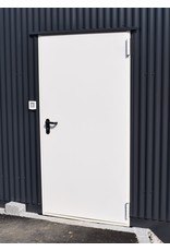 Geïsoleerde stalen MZ Deur, RAL 9002 Grijswit, inclusief deurbeslag