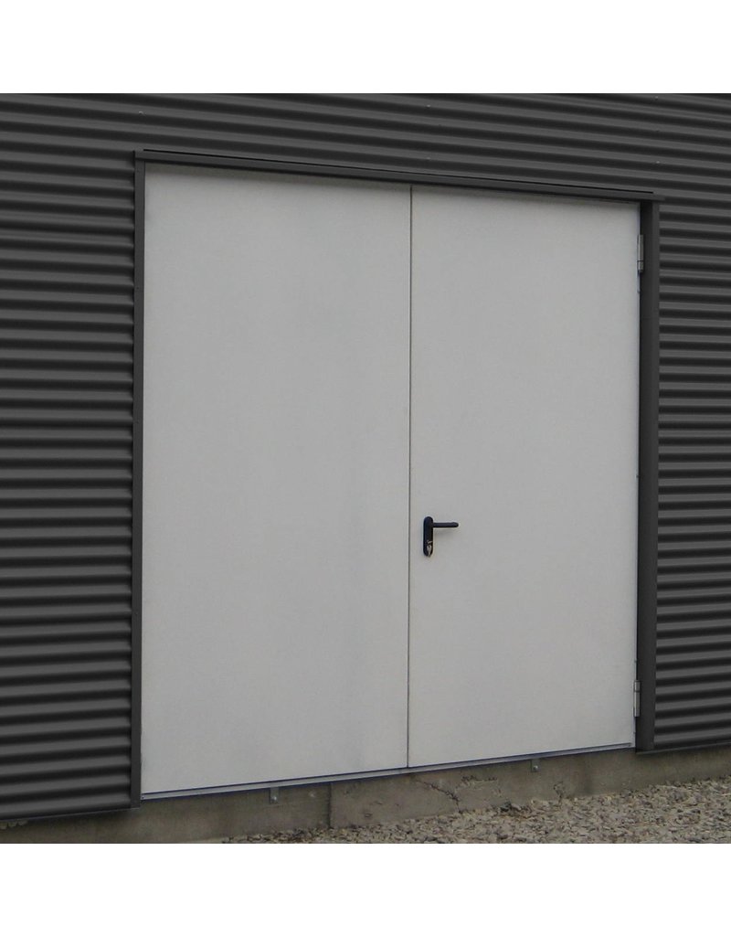 Geïsoleerde Stalen MZ Deuren, RAL 9002 Grijswit, inclusief deurbeslag