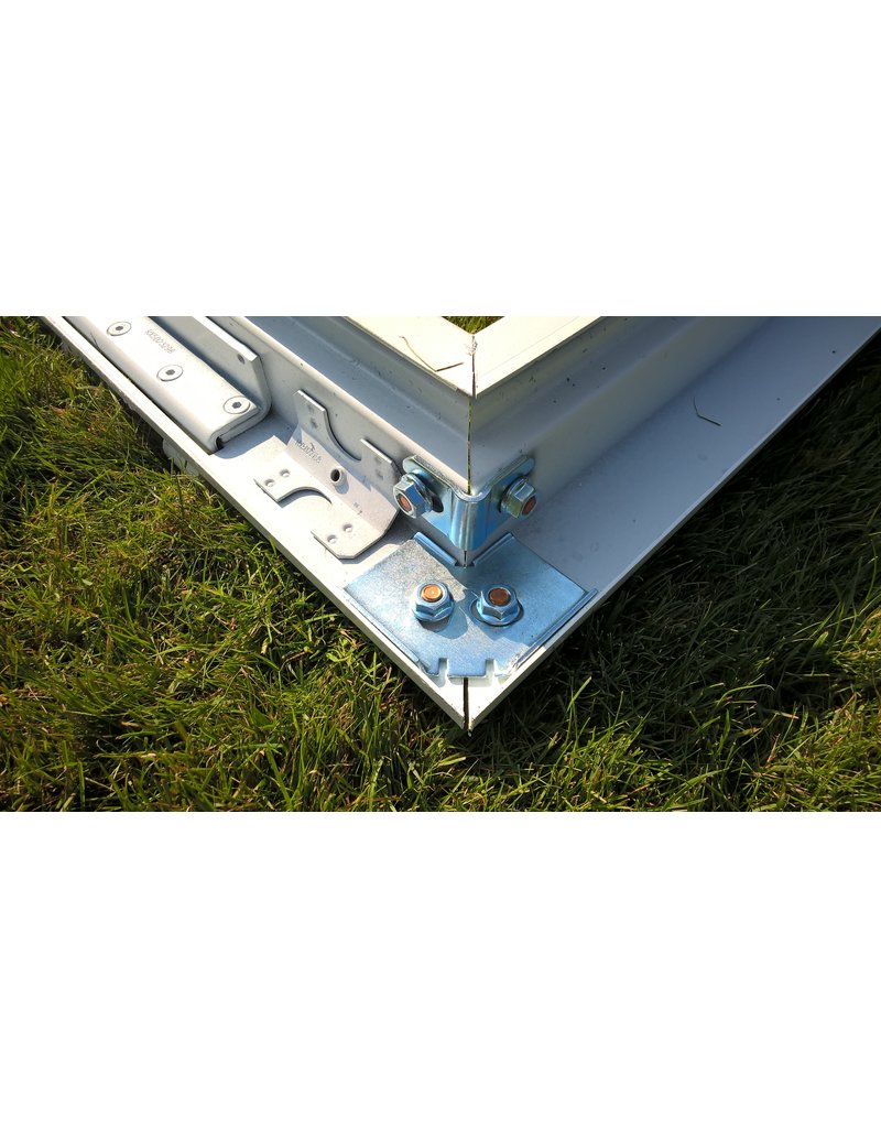 Geïsoleerde Stalen MZ Deuren, RAL 9002 Grijswit, inclusief deurbeslag