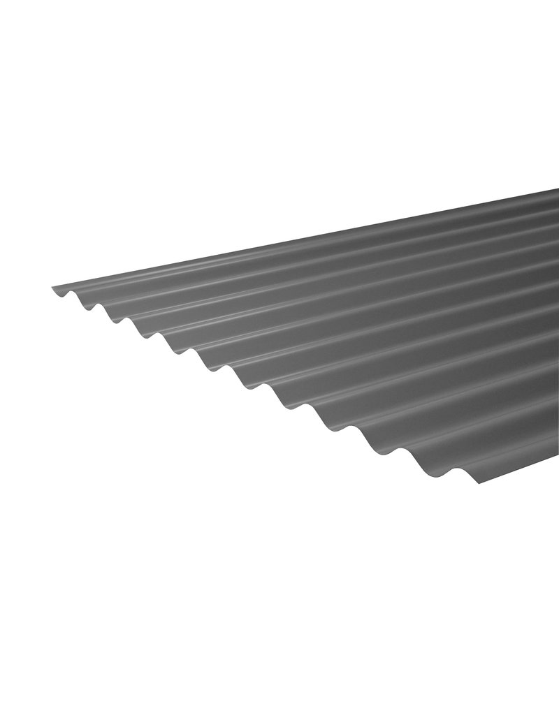 Rechte Golfplaat 76/18, RAL 9007 Grijs Aluminium