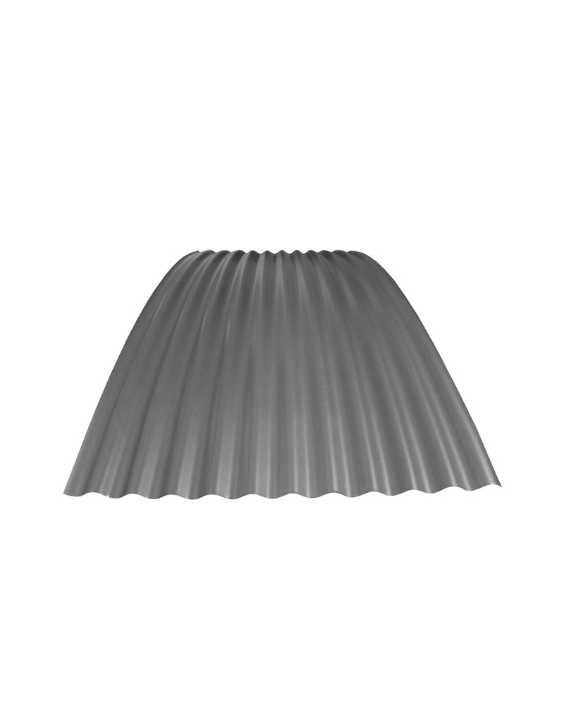 Gebogen Golfplaat 76/18, RAL 9007 Grijs Aluminium