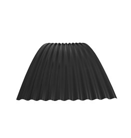 Gebogen Golfplaat 76/18, RAL 9005 Gitzwart