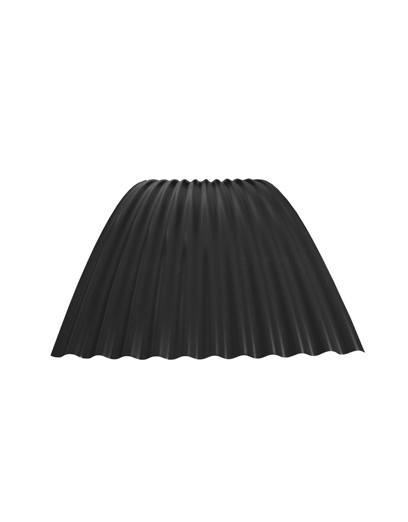 Gebogen Golfplaat 76/18, RAL 9005 Gitzwart