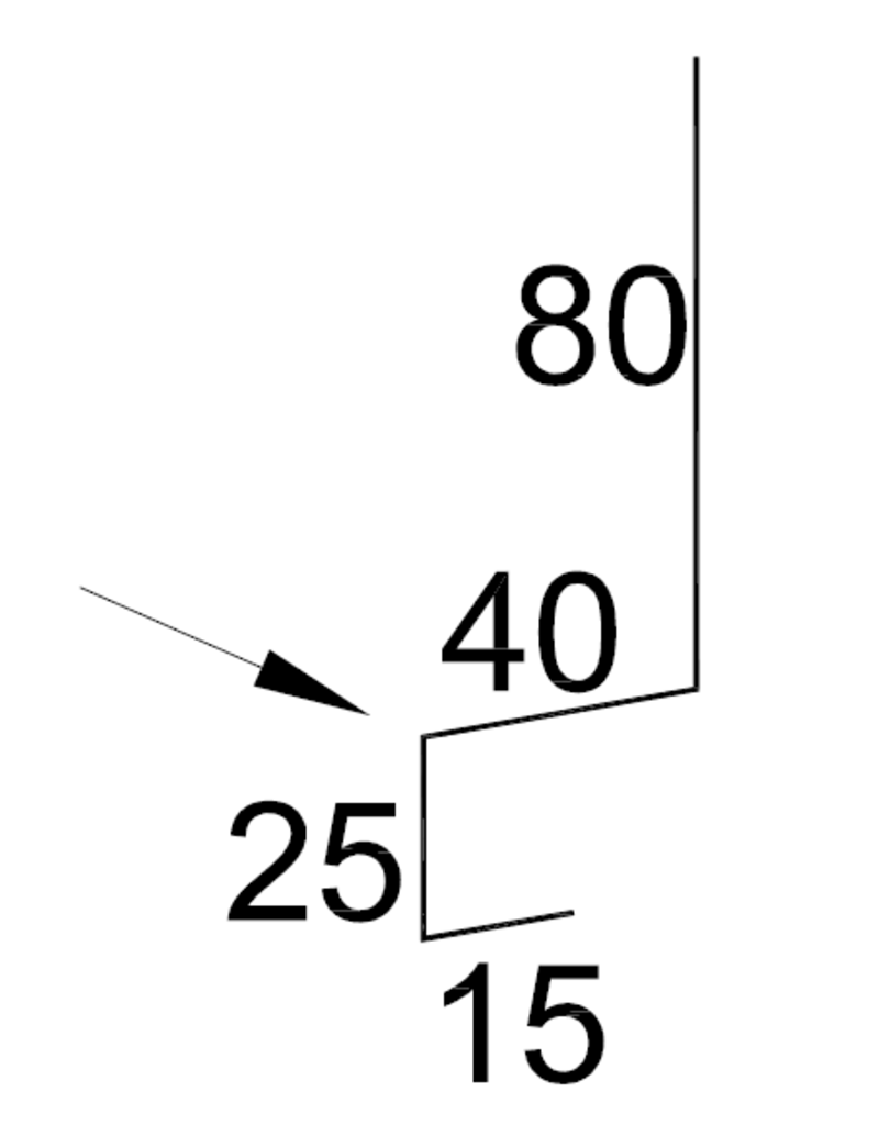 Snoei Lekdorpel, 80/40/25/15 mm, RAL 5010 Gentiaanblauw