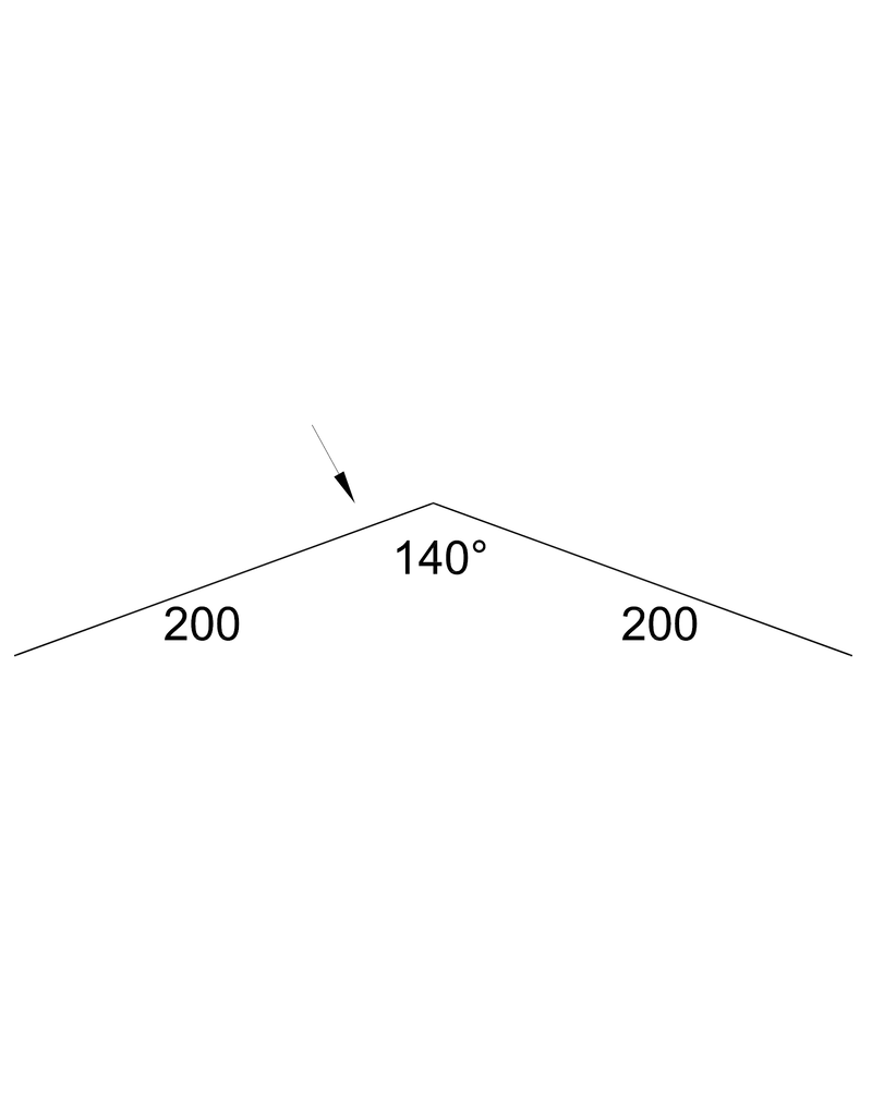 Nokstuk 200x200 mm RAL 9006 Blank Aluminium