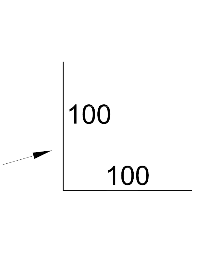 Hoekstuk, 100x100 mm Verzinkt